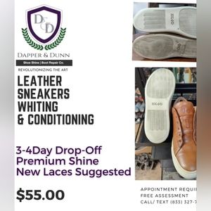 Designer Leather Sneakers Cleaning & Whitening Soles Men Plus Women